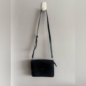 Pixie Mood Black Vegan Leather Crossbody Bag